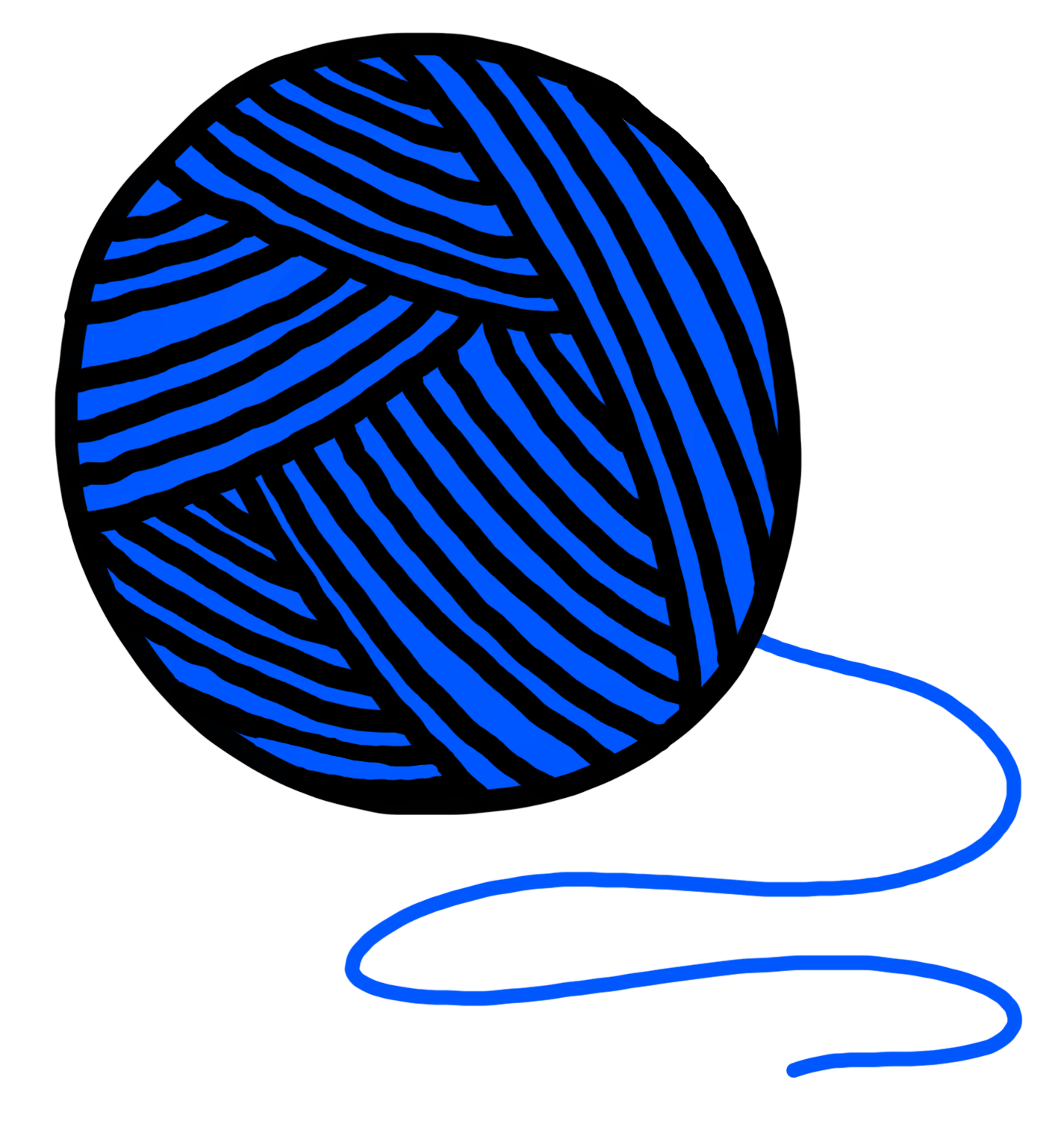 Debuxo do fío azul